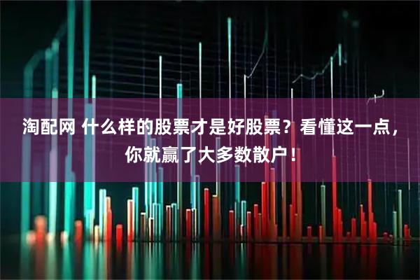 淘配网 什么样的股票才是好股票？看懂这一点，你就赢了大多数散户！